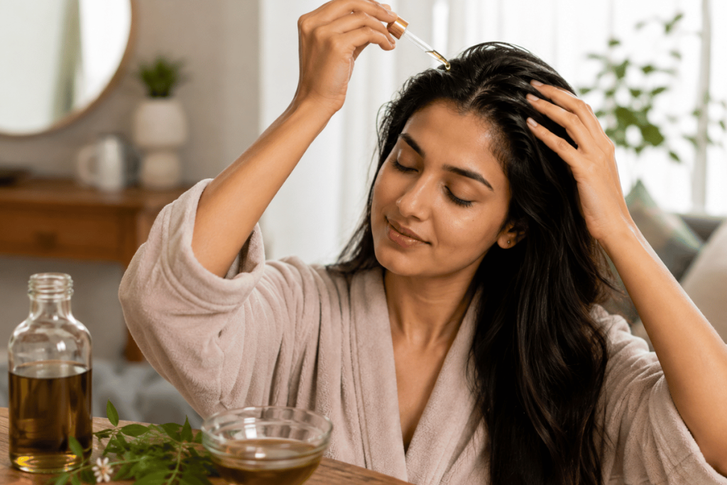 Relaxing Herbal Scalp Care Ritual