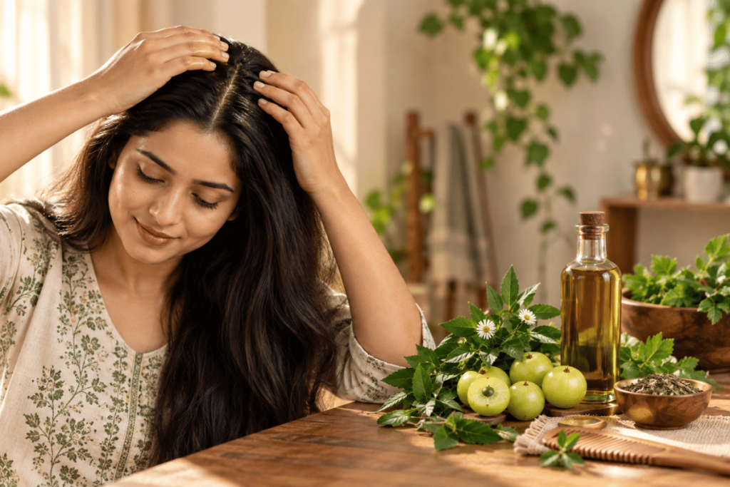 Ayurvedic Hair Oil Ritual 