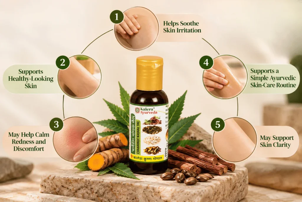 Ayurvedic Skin Care Benefits Infographic