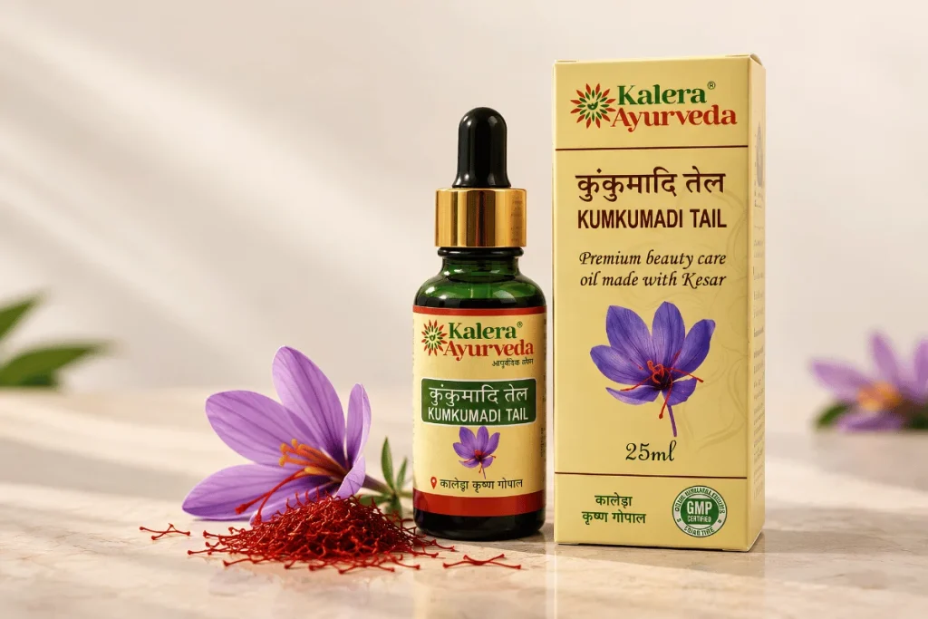 Kumkumadi Tail for Skin Glow with Ayurvedic ingredients