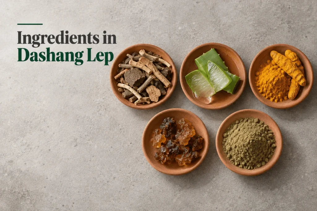 Ayurvedic Ingredients Flat Lay
